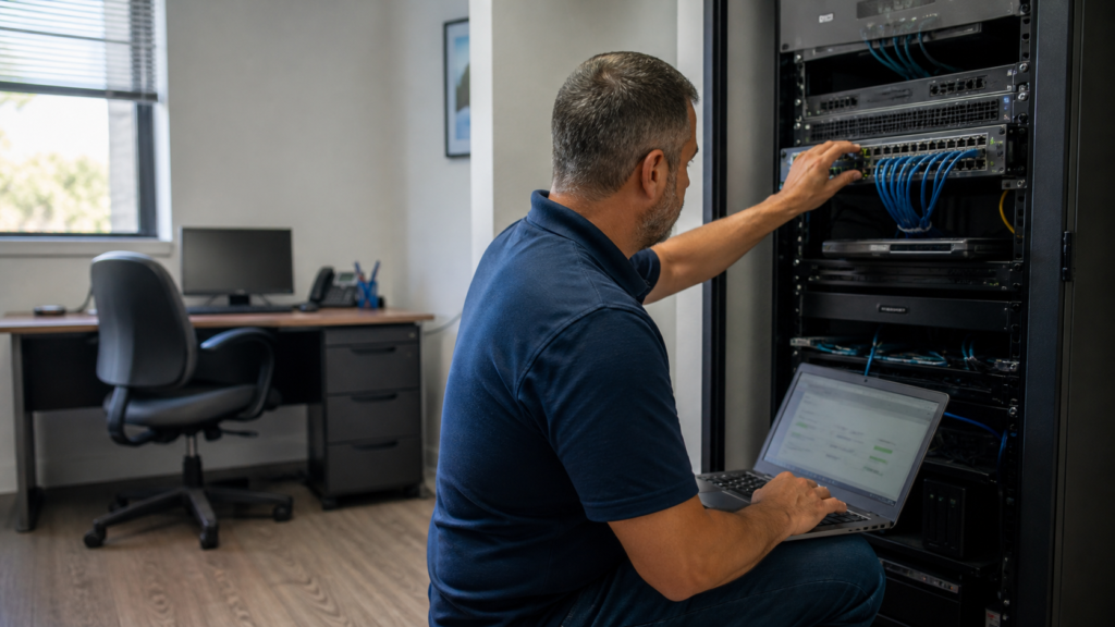 Managed IT services on Long Island shown through practical small-business network maintenance