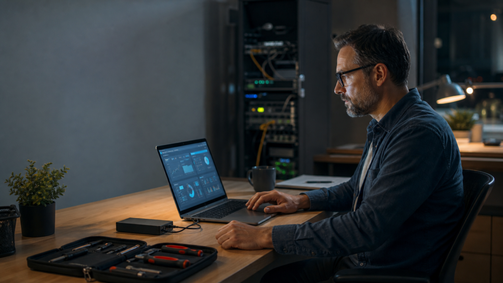 Small business cybersecurity review focused on practical system health and protection